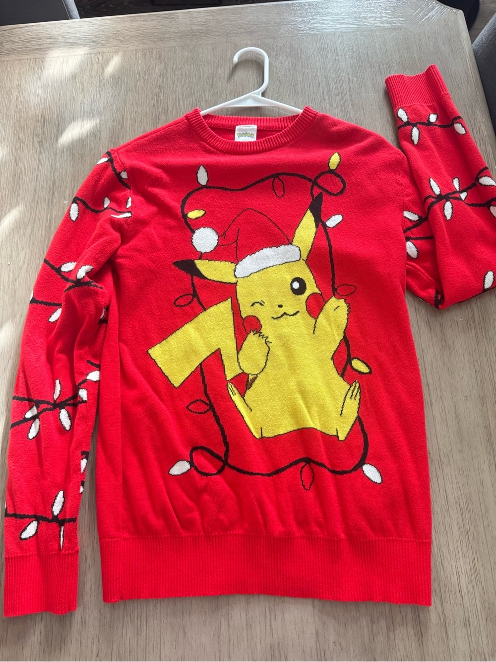 Pikachu Red Holiday Sweater - Men